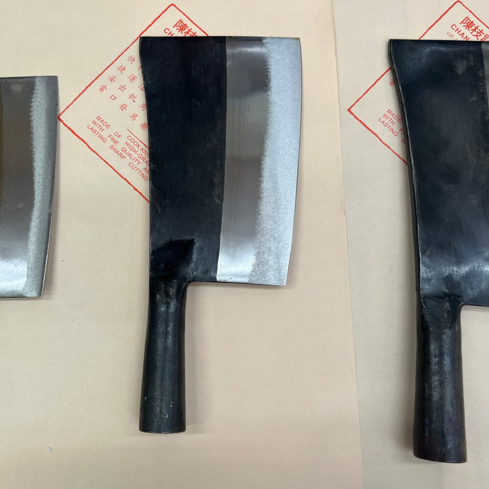 Alternative view of CCK Kau Kong Cleaver - Carbon Steel / Forged Handle
